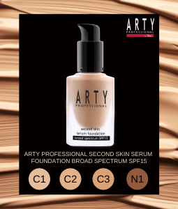 ARTY PROFESSIONAL SECOND SKIN SERUM FOUNDATION BROAD SPECTRUM SPF15